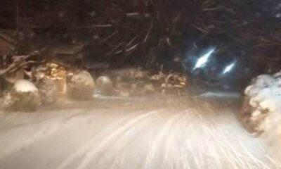 ΑΧΑΪΑ: Έκλεισε λόγω χιονοθύελλας η επαρχιακή οδός Πούντας – Καλαβρύτων - ΦΩΤΟ
