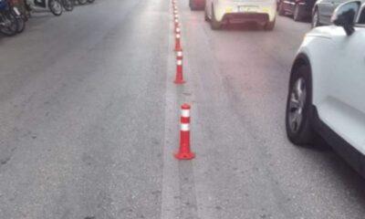 κυκλοφοριακό Πάτρα, κορύνες οδών, οδός Κορίνθου, οδός Αγίου Ανδρέου, οδός Γούναρη, παράνομη στάθμευση, οδική ασφάλεια, νόμος για κορύνες, Έλληνος Στρατιώτου, Πάτρα κίνηση, κυκλοφοριακό πρόβλημα, traffic Patras, traffic cones Greece, road safety Patras, Korinthou street, Agiou Andreou Patras, Gounari street Patras, parking problems Greece, kykloforiako Patra, korynes dromon, korynes Agiou Andreou, korynes Korinthou, παράνομο παρκάρισμα Πάτρα, Patra traffic jams, urban traffic management Greece,