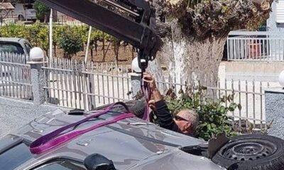 Εκτροπή και ανατροπή οχήματος ΣΤΗΝ ΠΑΤΡΩΝ-ΠΥΡΓΟΥ