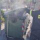Φωτιά σε κάδο απορριμμάτων στην περιοχή Δεμενίκα, Ειρήνης και Φιλίας - Άμεση αντίδραση από πυροσβεστική και αστυνομία