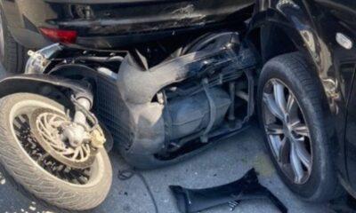 ΠΑΤΡΑ: Τροχαίο ατύχημα στην Πατρών-Κλάους, Αγίου Γεωργίου Λάγγουρα - Χωρίς τραυματίες αλλά υλικές ζημιές σε οχήματα και μηχανάκια