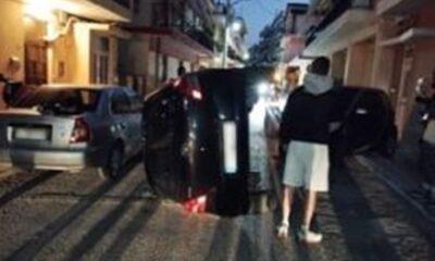 ΠΑΤΡΑ: Τροχαίο ατύχημα στην Αγυιά - ΙΧ ντεραπάρει στην οδό Ορφανίδου - ΦΩΤΟ