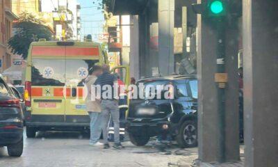 ΠΑΤΡΑ: Τροχαίο Ατύχημα στην Οδό Κορίνθου - Τραυματία Διακομίστηκε στο Νοσοκομείο, Ενώ Η Τροχαία Διερευνά τα Αίτια
