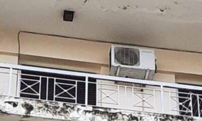 ΠΑΤΡΑ: Έπεσε μαρκίζα πολυκατοικία - Από θαύμα δεν τραυματίστηκε κανείς