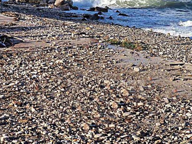 ΠΑΤΡΑ-Πλαζ: Η θάλασσα «εξαφάνισε» την παραλία και «βγήκε» στο οδόστρωμα! - ΦΩΤΟ