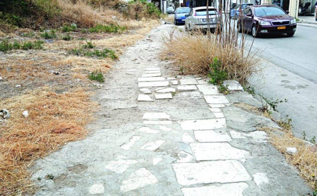 ΠΑΤΡΑ-Η οδός Γερμανού: Από τα χειρότερα πεζοδρόμια στην Πάτρα, σε...ελπίδα ανανέωσης!