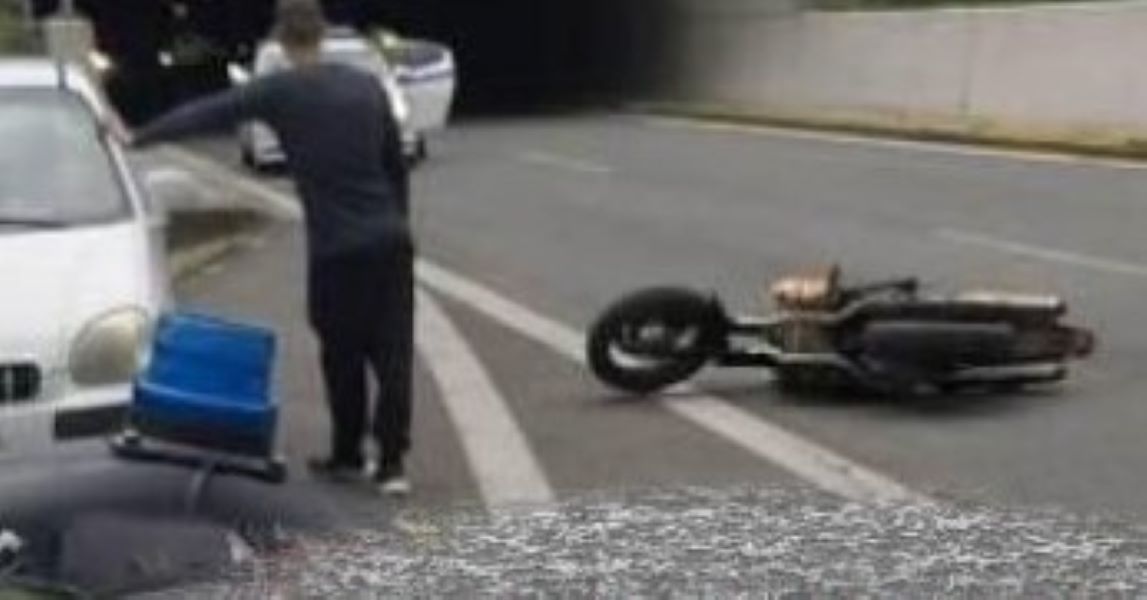 Πάτρα, τροχαίο, δικυκλιστής, αιμόφυρτος, μίνι Περιμετρική, αστυνομικοί, ΕΚΑΒ, τραυματισμός, νοσοκομείο, τροχαίο ατύχημα, Αγία Σοφία, οδόστρωμα