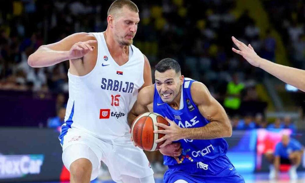 Σερβία, Ελλάδα, Νικόλα Γιόκιτς, MVP, ECOMMBX Cup, Λεμεσός, Σβέτισλαβ Πέσιτς, Βαγγέλης Ζούρος, φιλικό, μπάσκετ, επιθετικό ριμπάουντ, 76-66, Εθνική ομάδα, ρακέτα, αντεπίθεση, μάχη, δοκιμή, προετοιμασία, δυνατές μονομαχίες