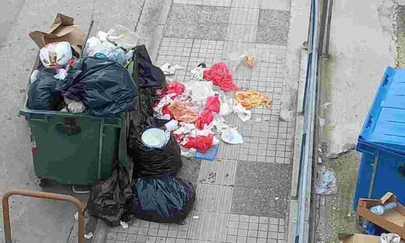 Σκουπίδια οδός Ευβοίας, Garbage Evvoias street, Evvoia road trash Απορρίμματα Σκλαβενίτης Mosaic, Sklavenitis Mosaic store trash, commercial waste Καθαριότητα Δήμου, Municipality cleaning services, waste collection failure Κατάσταση απροχώρητο σκουπίδια, Unacceptable garbage situation, trash crisis Σκουπιδότοπος γειτονιά, Neighborhood turned garbage dump, local trash problem Δημοτική αρχή αδιαφορία, Municipal authority indifference, local government negligence Έλλειψη αποκομιδής Σαββατοκύριακο, No weekend garbage collection, lack of cleaning weekends Δυσφήμιση πόλης σκουπίδια, City disrepute trash, urban hygiene shame Μυγάκια βρώμα κάτοικοι, Flies dirt residents, public health concern Χωροθέτηση κάδων Ευβοίας, Evvoias street bins location,