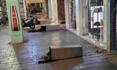 Βανδαλισμός Πάτρα, Patras vandalism, Open Mall Πάτρα, Open Mall Patras, Μαιζώνος βανδαλισμός, Maizonos street damage, καταστροφή κέντρο Πάτρας, Patras city center destruction, κέντρο εμπορίου Πάτρα, Patras shopping center, φθορές δημόσια περιουσία, public property damage, Πάτρα ειδήσεις, Patras news, βανδαλισμοί καταστήματα, shop vandalism Greece, ανασφάλεια Πάτρα, Patras insecurity, Πάτρα κέντρο,