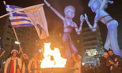 Πατρινό Καρναβάλι, Πάτρα, έναρξη καρναβαλιού, Καρναβαλικό Κομιτάτο, Πλατεία Γεωργίου, λαμπαδηδρομία, Ταρατατζούμ, Άκης Χατζημίκε, Καρναβαλική Φλόγα, μπάστακας, Καρναβαλική Ακαδημία Πατρών, αποκριάτικες εκδηλώσεις, Πάτρα εκδηλώσεις, διασκέδαση Πάτρα, καρναβαλιστές, Patras Carnival, Patrino Karnavali, Carnival Opening Ceremony, Patras Greece, Carnival Committee, Georgiou Square, Carnival Parade, Taratatzoum percussion band, Carnival Flame, Bastakas, Patras Carnival Academy, Greek Carnival traditions, Carnival season 2026, Patras events,