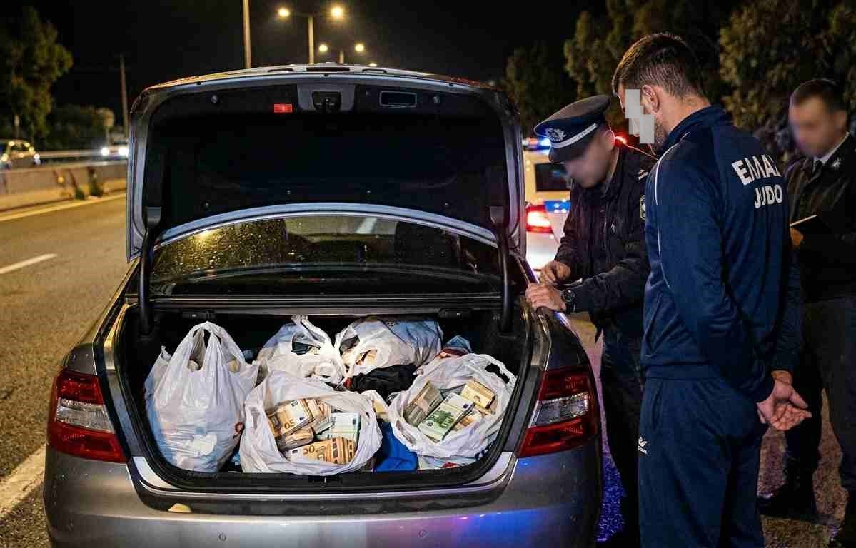 πρωταθλητής τζούντο, μετρητά, σακούλες σούπερ μάρκετ, Κιάτο, σύλληψη, αθλητής, 1.150.000 ευρώ, εθνική οδός, Αθηνών-Κορίνθου, ΓΑΔΑ, ξέπλυμα χρήματος, φοροδιαφυγή, επιχειρηματίας, judo champion, cash, supermarket bags, Kiato, arrest, athlete, 1.150.000 euros, national road, Athens-Corinth, GADA, money laundering, tax evasion, businessman, protathlitis tzounto, metrita, sakoules super market, syllipsi, athlitis, ethniiki odos, xeplyma hrimatos, forodiafygi, epicheirimatias,