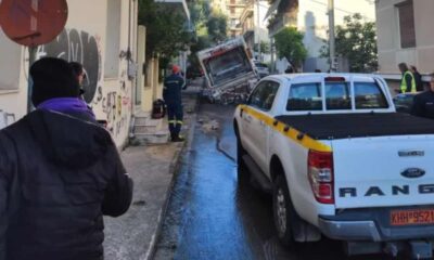 Πάτρα, Patras, καθίζηση οδοστρώματος, road collapse, οδός Αλσυλίου, Alsiliou street, Δασύλλιο, Dasilio, απορριμματοφόρο, garbage truck accident, ΔΕΥΑΠ, DEYAP, διαρροή νερού, water leak, πλημμύρα υπογείου, basement flood, οδός Κανακάρη, Kanakari street, υποδομές Πάτρας, Patras infrastructure, καθίζηση δρόμου, road subsidence, kathizisi Patra, odos Alsiliou, odos Kanakari, αποζημιώσεις, damages compensation, τεχνικά έργα, public works, κίνδυνος στους δρόμους, road safety Patras, αυτοδιοίκηση, Patras municipality,