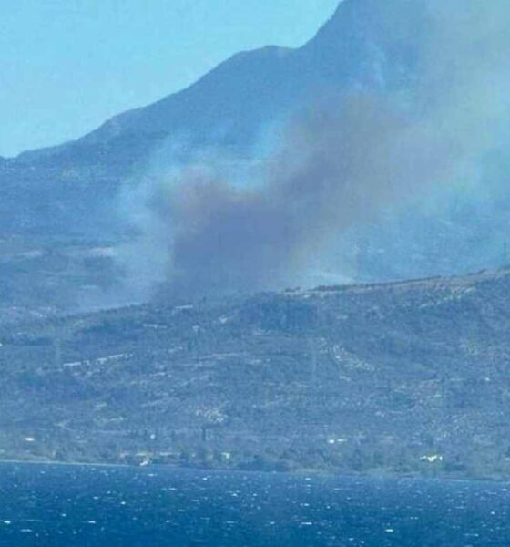 Επιχείρηση της Πυροσβεστικής στη φωτιά στις Νεραντζιές Αχαΐας