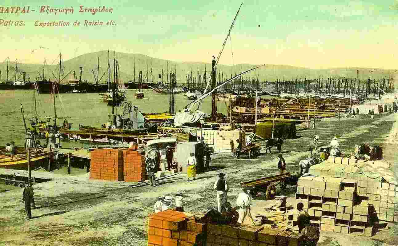 Το λιμάνι της Πάτρας το 1905 όπως καταγράφηκε στον ταξιδιωτικό οδηγό Baedeker