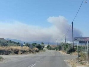 Πάτρα, φωτιά, πυρκαγιά, Αίγιο, Φωκίδα, Ναύπακτος, καπνός, αποπνικτική ατμόσφαιρα, Πατραϊκός Κόλπος, Πυροσβεστική, έκτακτη επικαιρότητα, πολιτική προστασία, Patras, wildfire, fire, Aigio, Phokis, Nafpaktos, smoke, Patraikos Gulf, emergency news, Greece fires,