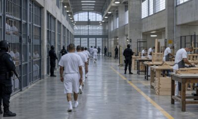 Κρατούμενοι σε φυλακή υψηλής ασφαλείας του Ελ Σαλβαδόρ δίπλα σε εργαστήριο επαγγελματικής κατάρτισης