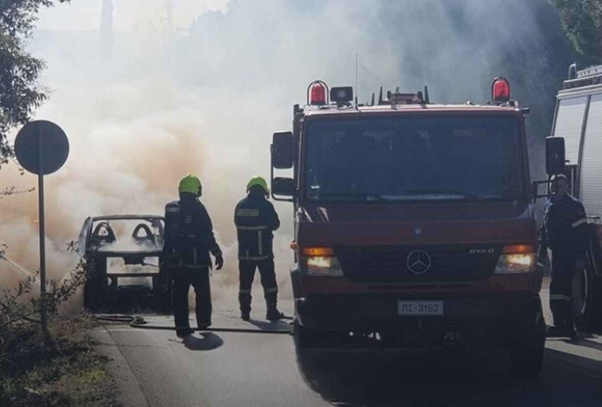 Πάτρα, Καμίνια, φωτιά φορτηγάκι, Νηπιαγωγείο Καμινίων, πυρκαγιά όχημα, Πυροσβεστική Πάτρα, παλιά εθνική Πατρών Πύργου, Patra, Kaminia, fortigaki fotia, pyrkagia, Patras van fire, Kaminia kindergarten fire, Patras incident, Western Greece news,